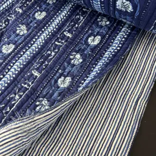 Katoenen stof QUILT Gange bleu