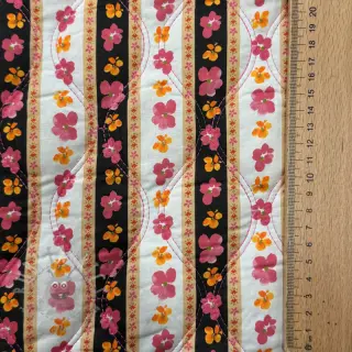 Katoenen stof VOILE STEPPED Ophelia flower digital print