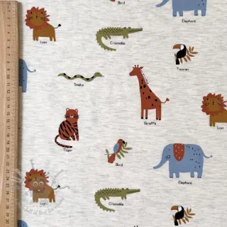 Tricot Safari melange light grey