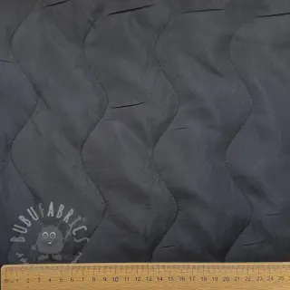 Gewatteerde stof ZIG ZAG black