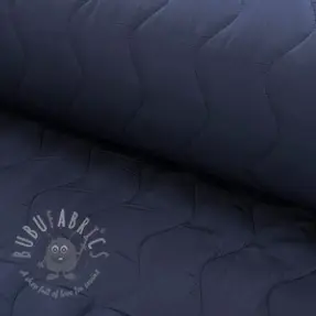 Gewatteerde stof ZIG ZAG navy