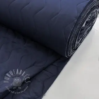 Gewatteerde stof ZIG ZAG navy