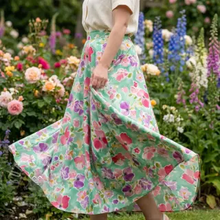 Viscose ECOVERO Flowers design B digital print