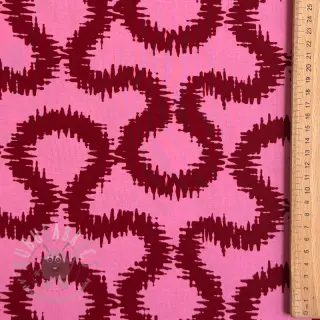 Viscose STRETCH Abstract pink