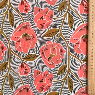 Katoenen stof VOILE Timi flowers