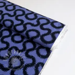 Viscose STRETCH Abstract blue