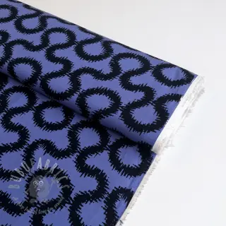 Viscose STRETCH Abstract blue