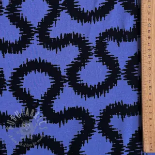 Viscose STRETCH Abstract blue