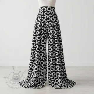 Viscose STRETCH Abstract black