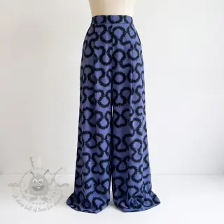 Viscose STRETCH Abstract blue