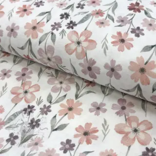 Dubbelgaas/mousseline Flowers Jana digital print