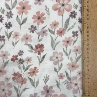 Dubbelgaas/mousseline Flowers Jana digital print