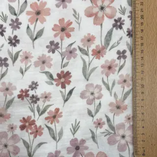 Dvojitá gázovina/mušelín Flowers Jana digital print