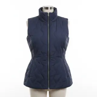 Prešívaná látka ZIG ZAG navy