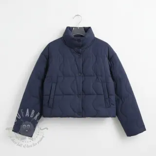 Gewatteerde stof ZIG ZAG navy