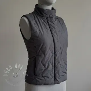Gewatteerde stof ZIG ZAG black