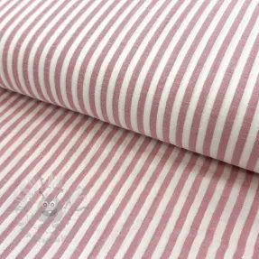 Dubbelgaas/mousseline YARN DYED Summer stripe rose