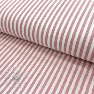 Dubbelgaas/mousseline YARN DYED Summer stripe rose