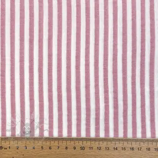 Dubbelgaas/mousseline YARN DYED Summer stripe rose