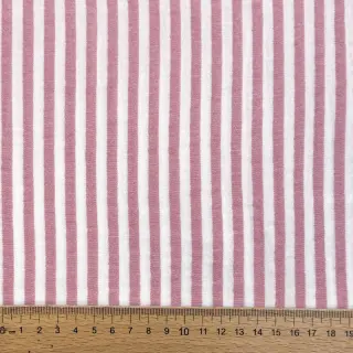 Dvojitá gázovina/mušelín YARN DYED Summer stripe rose