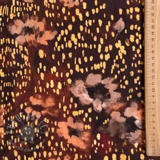 Viscose SATIN Abstract flow digital print