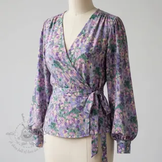 Viscose SATIN Flowers Jamie digital print