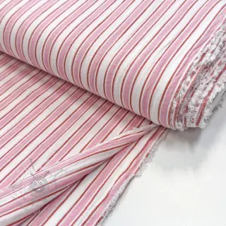 Dubbelgaas/mousseline YARN DYED Stripe in stripe pink