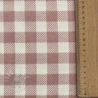 Katoenen stof FLANNEL BIG Check light pink