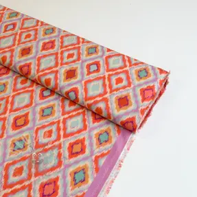 Viscose RADIANCE Abstract orange digital print