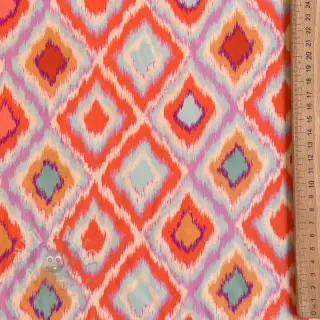 Viscose RADIANCE Abstract orange digital print