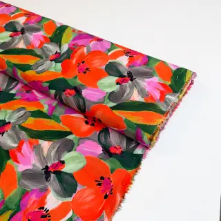 Viskóza ECOVERO Flowers multi digital print