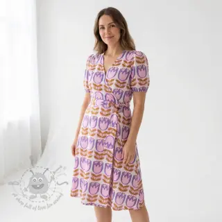 Viscose ECOVERO Flowers Celia white