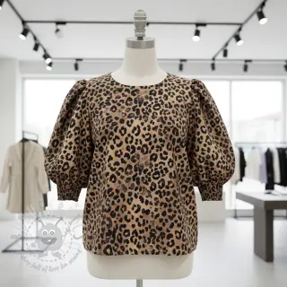Katoenen stof VISCOSE Animal skin digital print