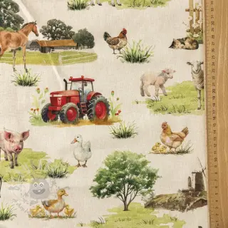 Decoratiestof Cosy Farm Animals digital print