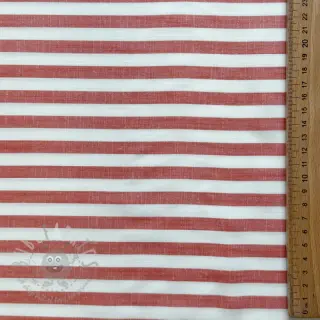 Viscose YARN DYED Stripes SMALL orange