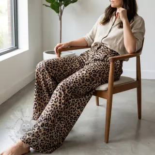Katoenen stof VISCOSE Animal skin digital print