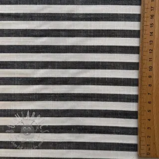 Viscose YARN DYED Stripes SMALL navy
