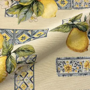 Decoratiestof GOBELIN premium Citrus Lemon Azulejos