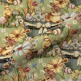 Decoratiestof GOBELIN premium Playful Easter Scene