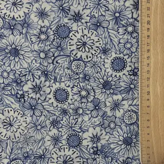 Decoratiestof Linenlook Bloom Fully Mix digital print