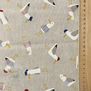 Decoratiestof Linenlook premium Seagull dress up