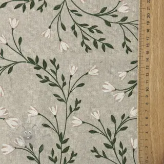 Decoratiestof Linenlook premium Flower Bell Garland