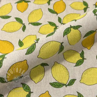 Decoratiestof Linenlook premium Sunny Lemon Fruit