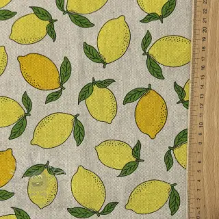 Decoratiestof Linenlook premium Sunny Lemon Fruit