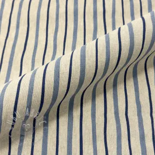 Decoratiestof Linenlook premium Wavy Art Stripe