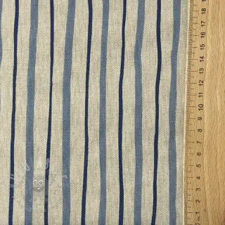 Decoratiestof Linenlook premium Wavy Art Stripe