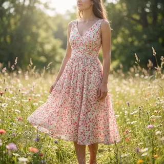 Viscose RADIANCE Flowers Morene digital print