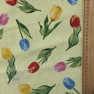 Decoratiestof Tulip Flower Field digital print
