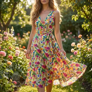 Viscose RADIANCE Flowers Zanny digital print