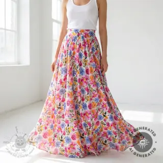 Viscose RADIANCE Flowers Polly digital print